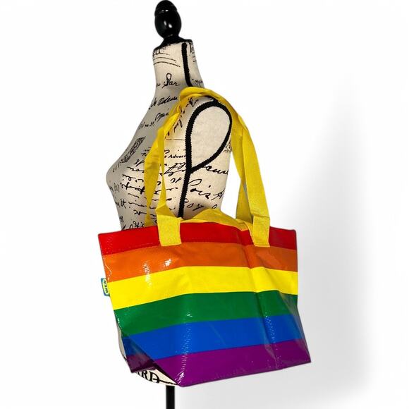 IKEA Rainbow Reusable Bag Storstomma Small Shopping Tote LGBTQIA+ Pride - Picture 2 of 7